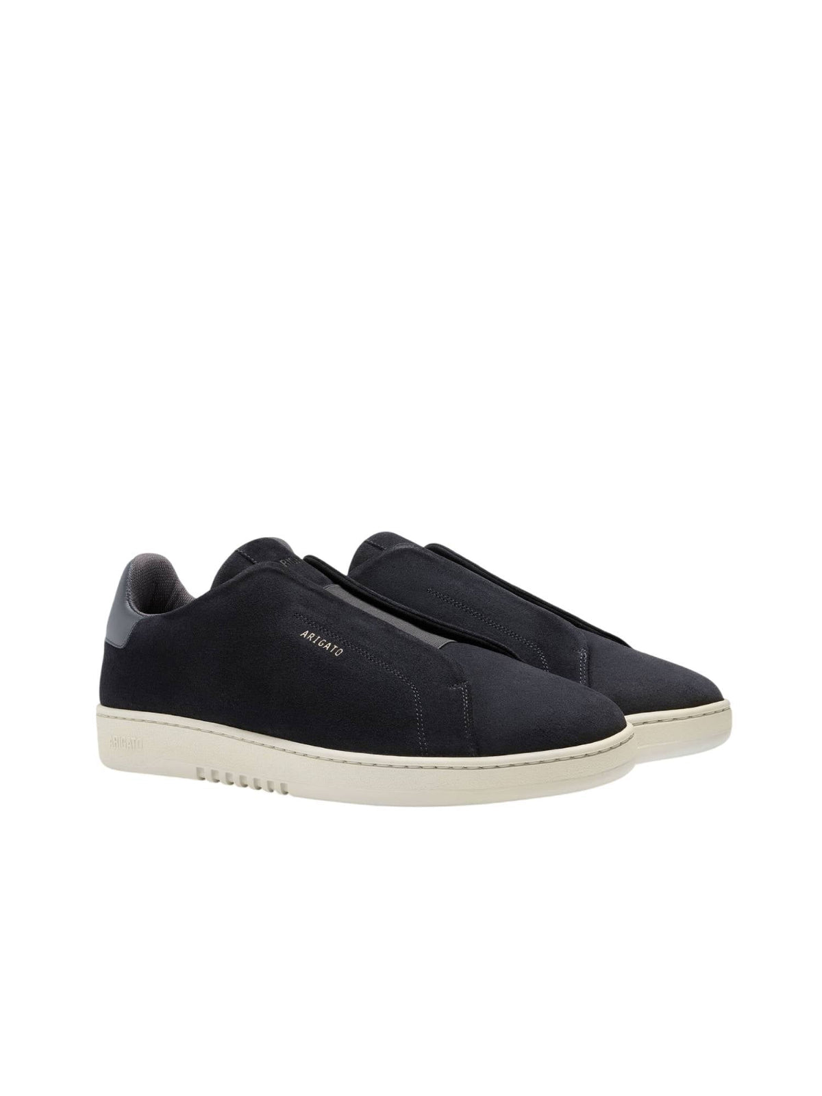 Dark Blue/Off White Dice Laceless Suede Sneakers