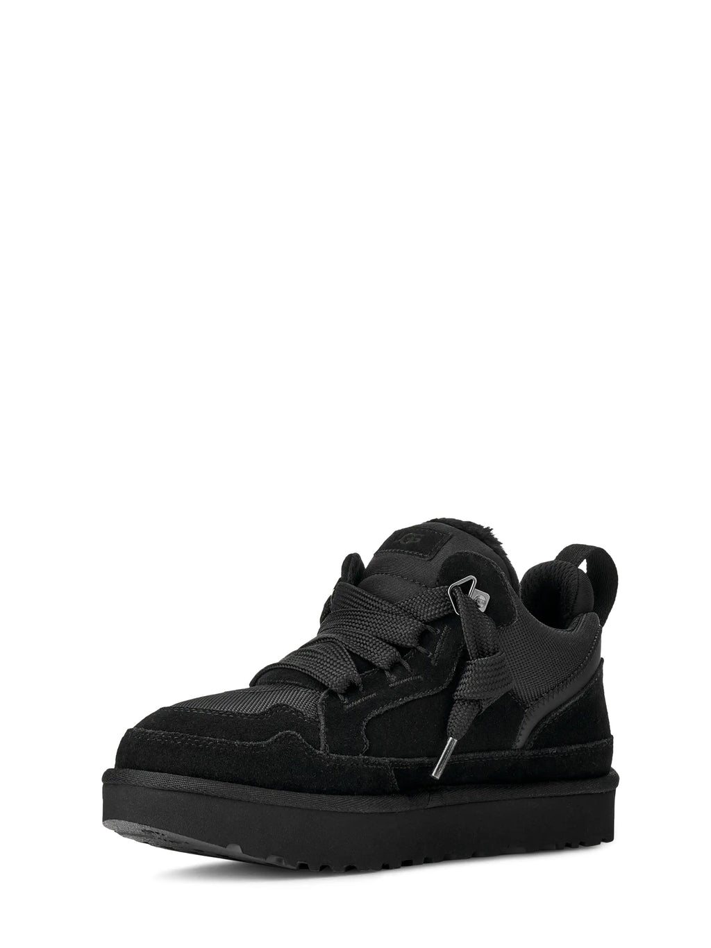 Low-Top Sneakers with Textured Panels and Sturdy Sole