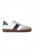 Martinelli Men's Blue Leather Sneakers Trainer Shoes - Seaford
