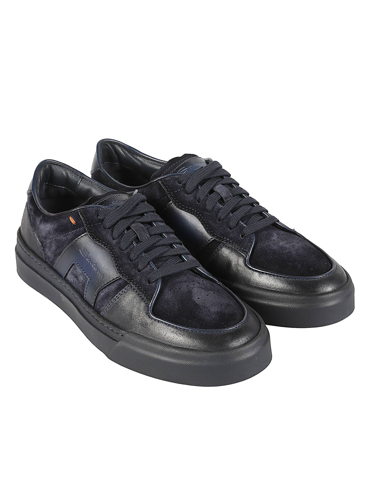 DBS Sport Black Low-Top Calfskin Sneakers