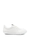 Glide Runner White Calf Leather Sneakers
