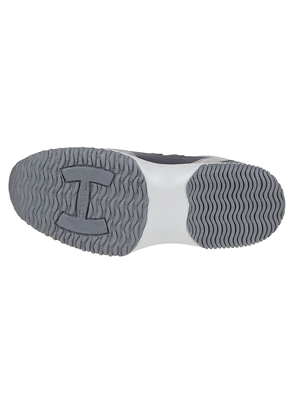 Interactive Leather Suede-Trim Sneakers
