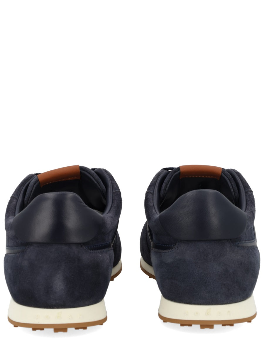 Athletic Suede Leather Low Sneakers