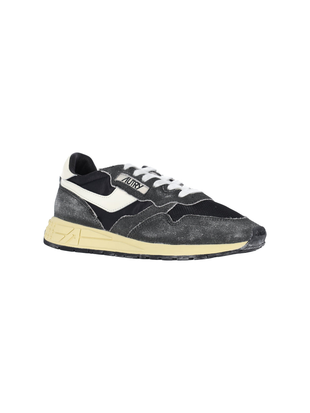 Black/Dark Grey Vintage Suede Sneakers