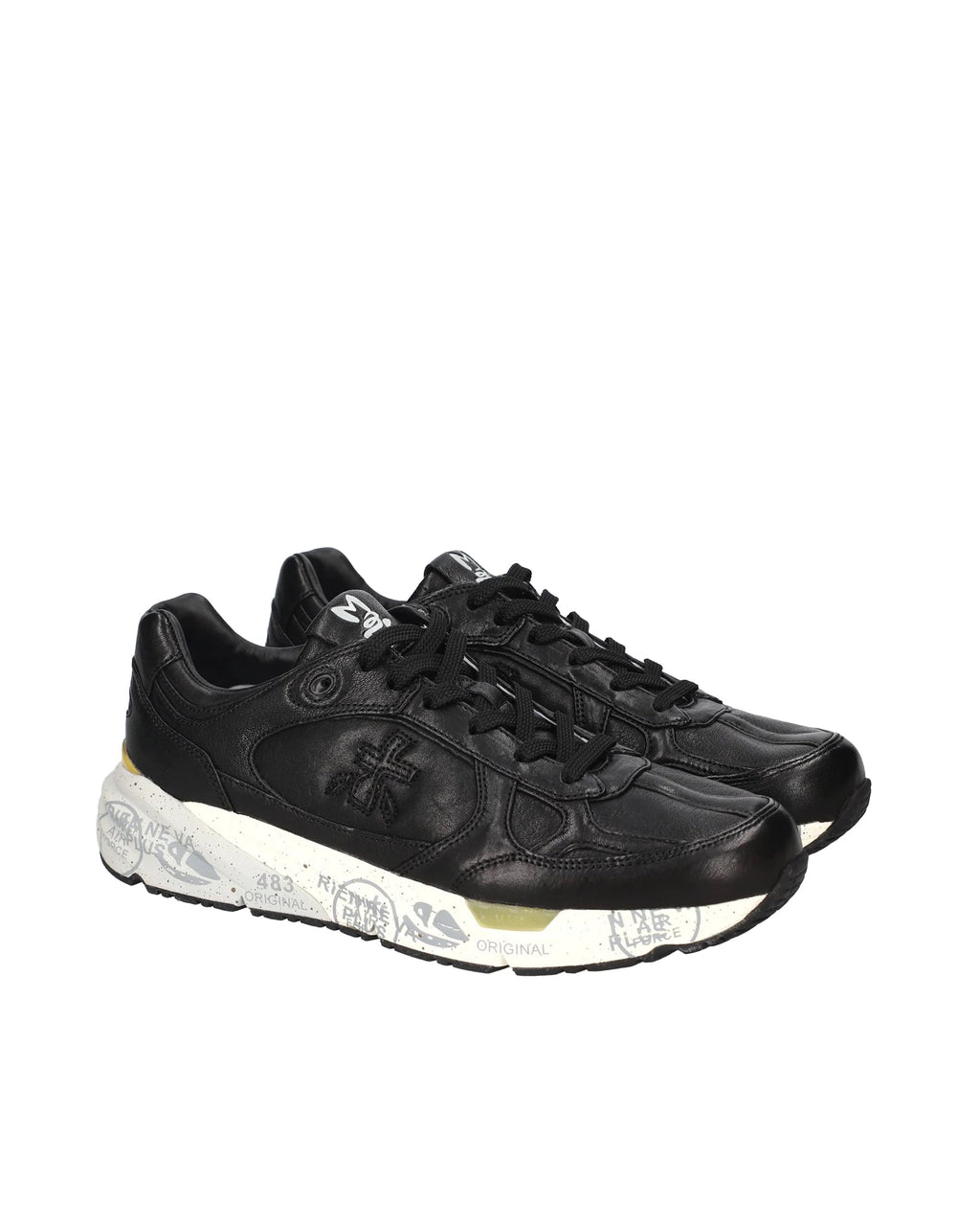 Black Mase Leather Sneakers