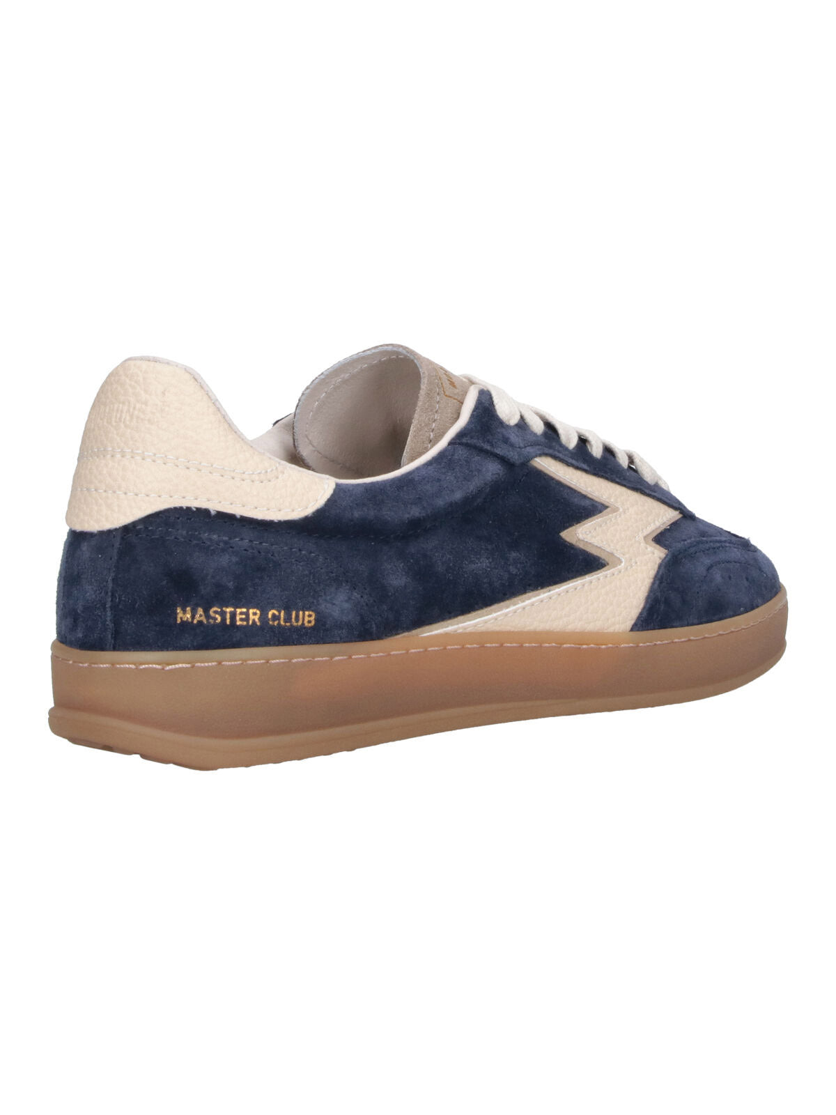 Blue Club Suede Leather Accent Sneakers