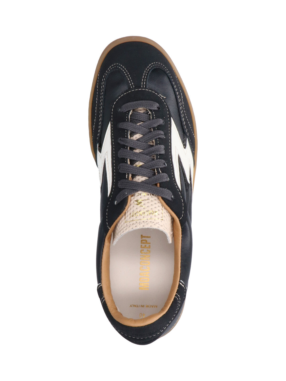 Black Club Leather Suede Accent Sneakers