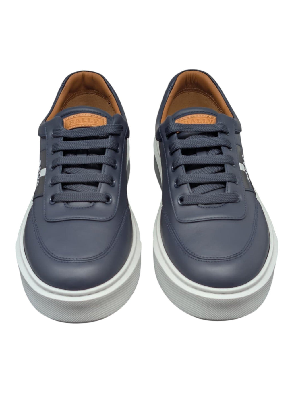 Bally Coby 6310055 Men's Ink Lamb Leather Sneakers