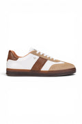 Martinelli Men's Brown Leather Sneakers Trainer Shoes - Seaford
