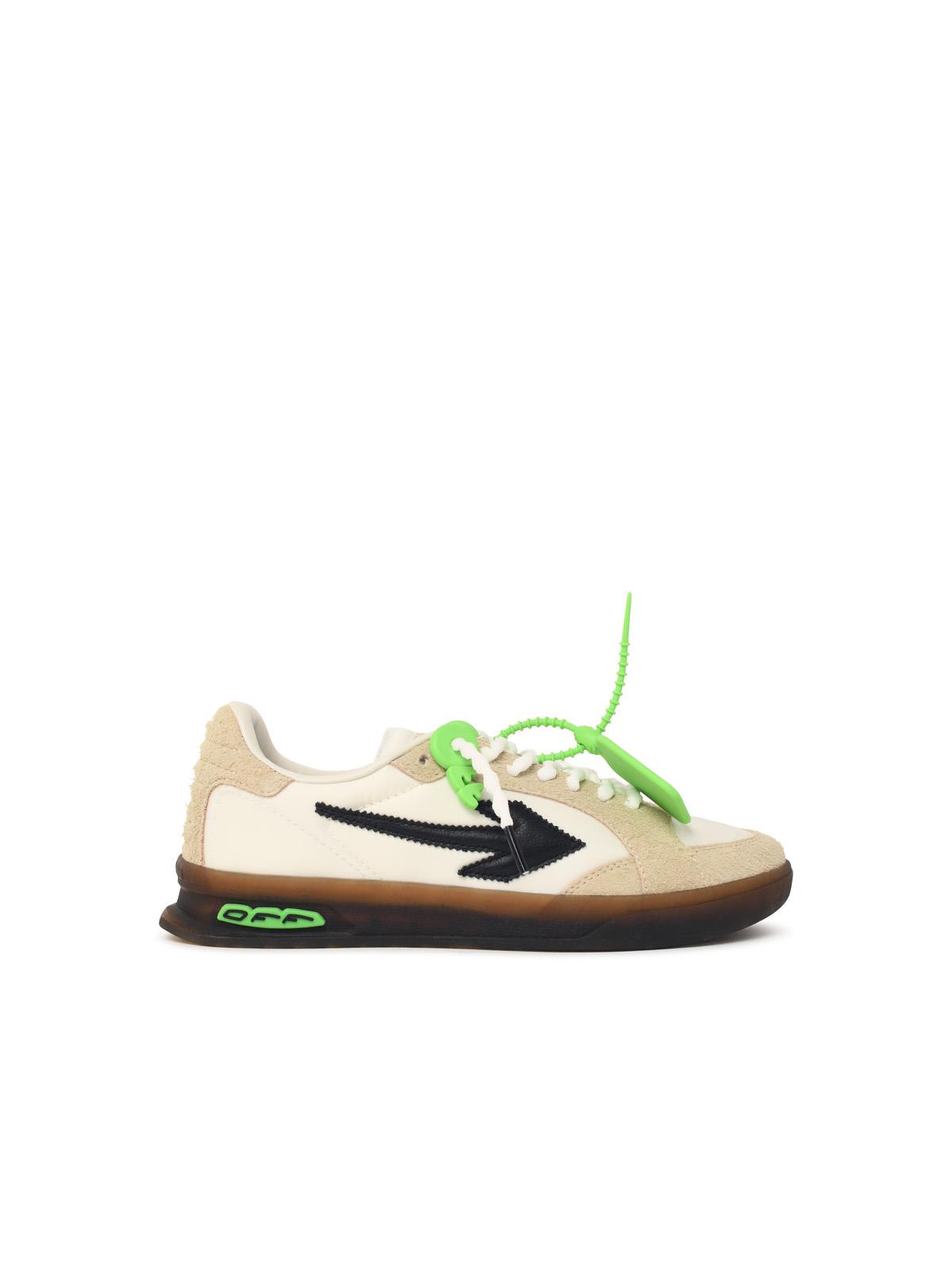 'End Of Play' White Suede Sneakers