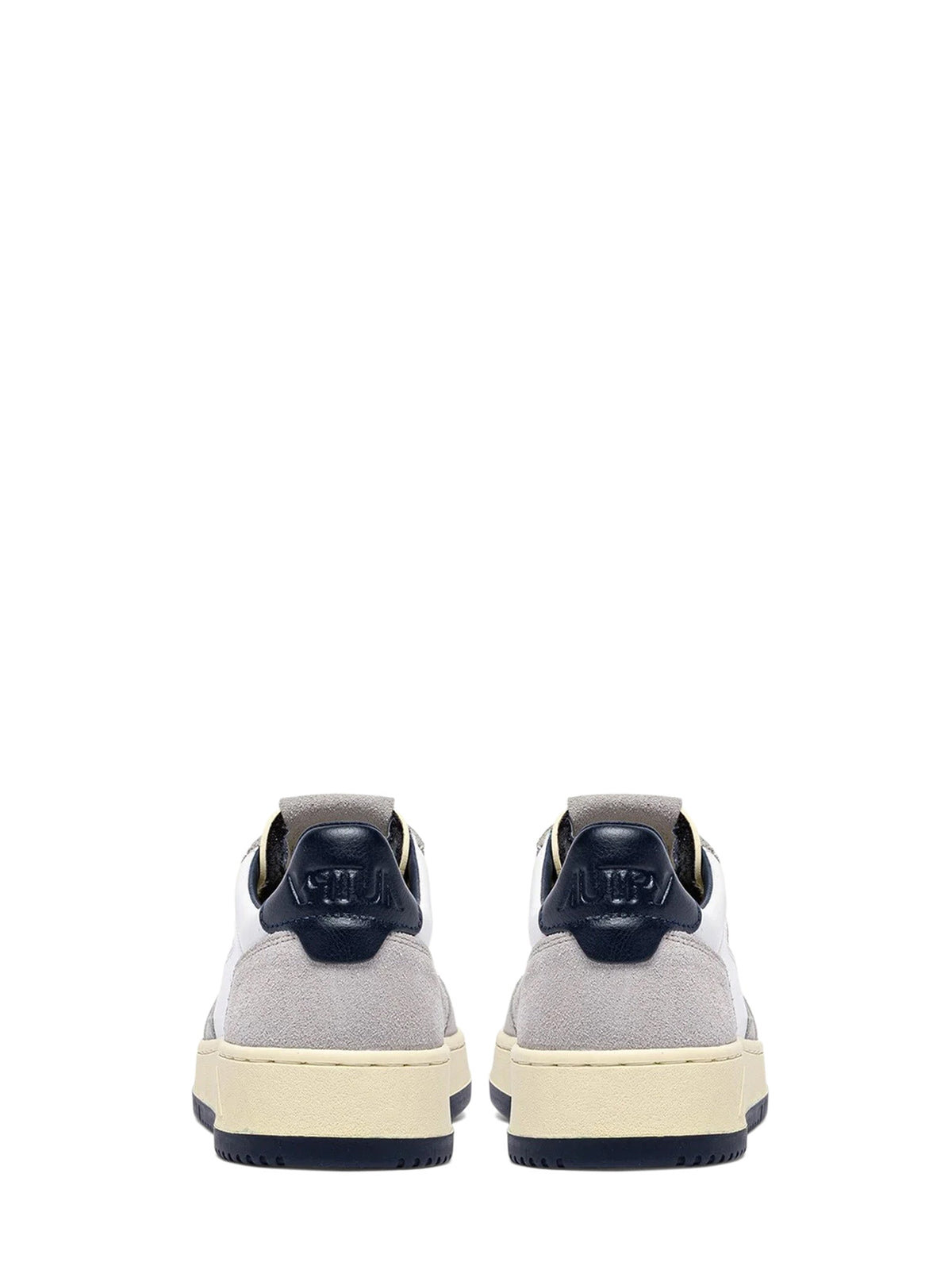 Low-top Sneakers with Leather and Suede Accents