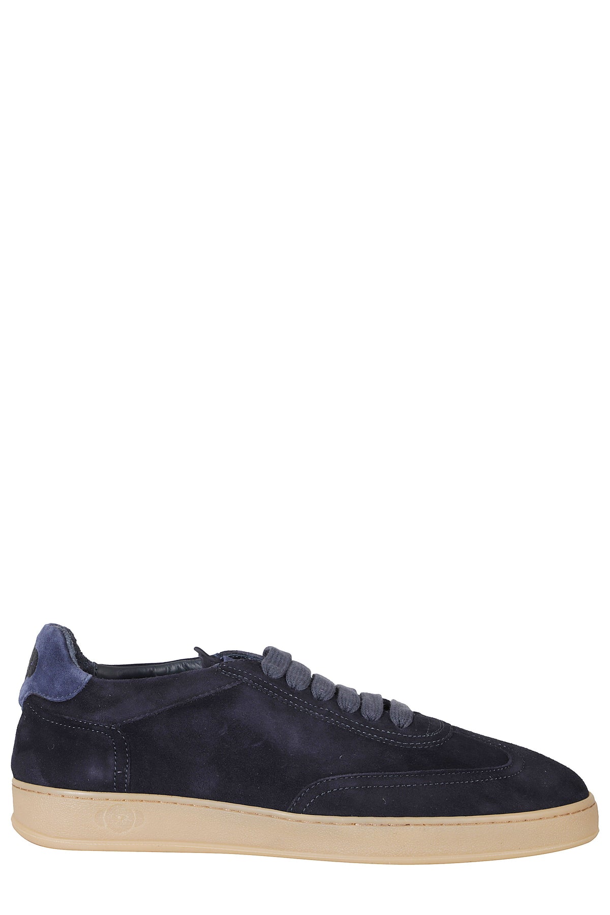 Blue Akira Amalfi Suede Low-Top Sneakers