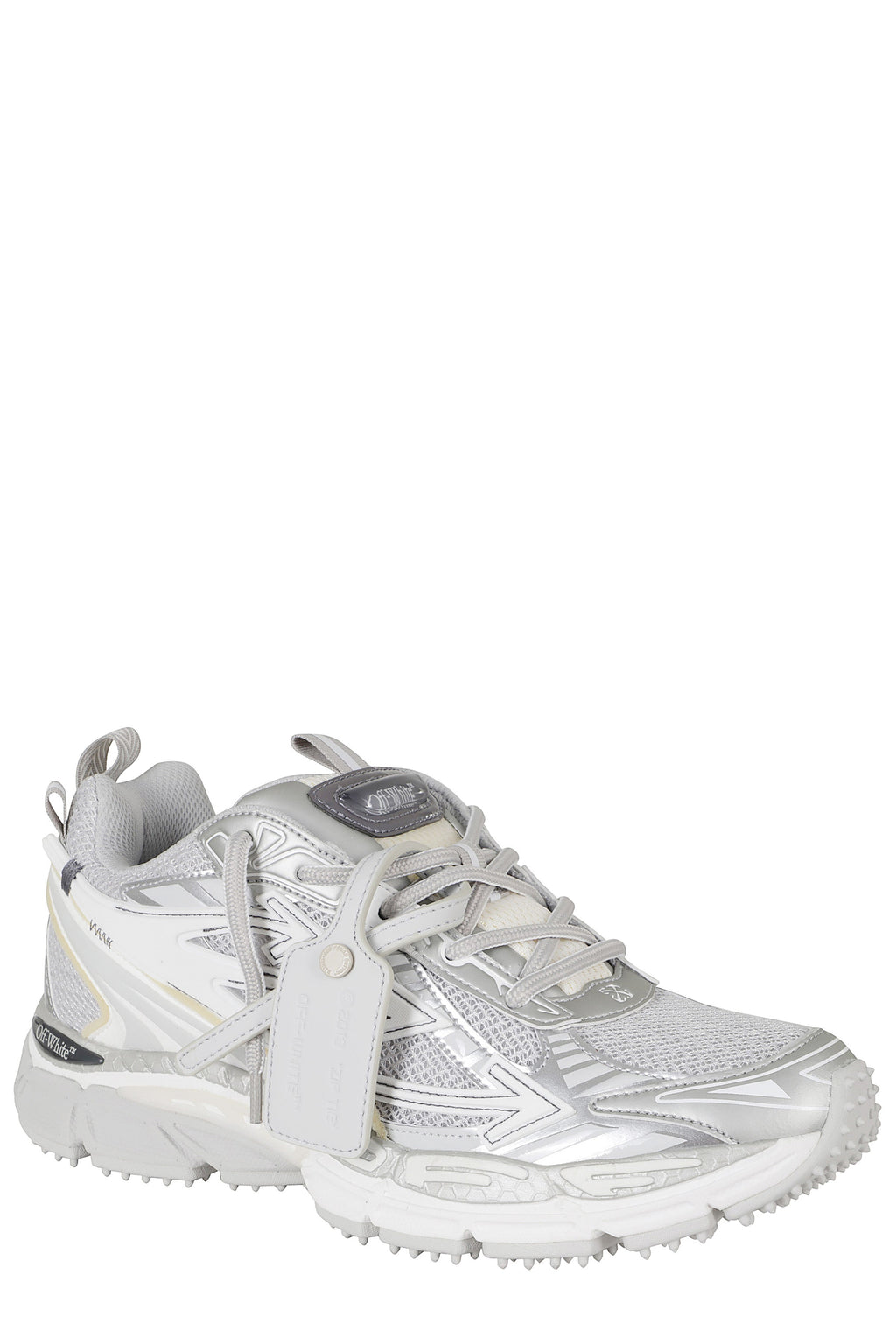 Gray Be Right Back Mesh Leather Sneakers