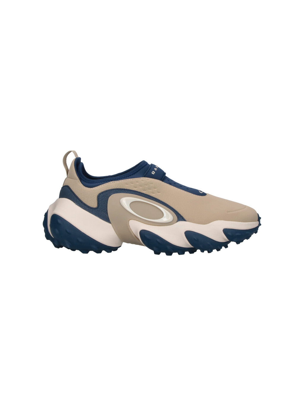 Beige Blue Edge Icon Water-Repellent Slip-On Sneakers