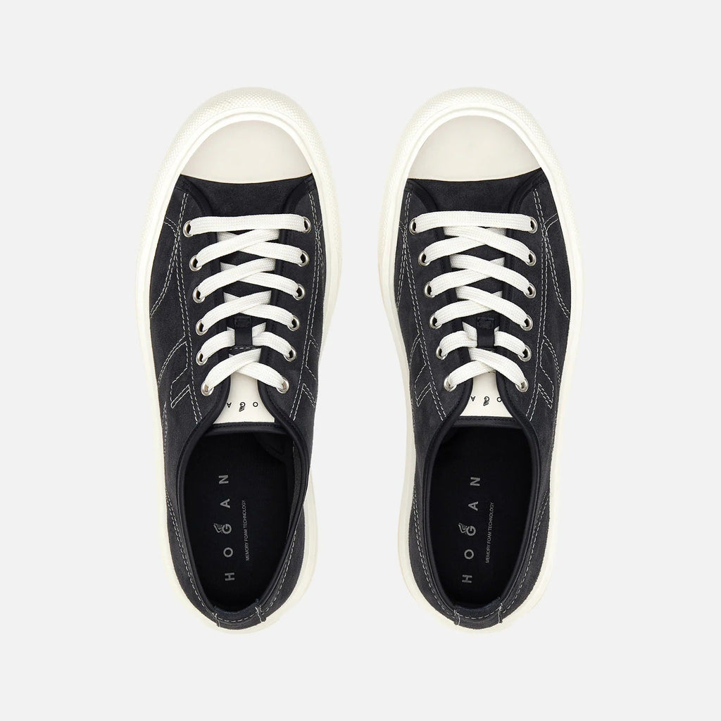 H691 Allacciato H Cuciture Sneakers in Blue