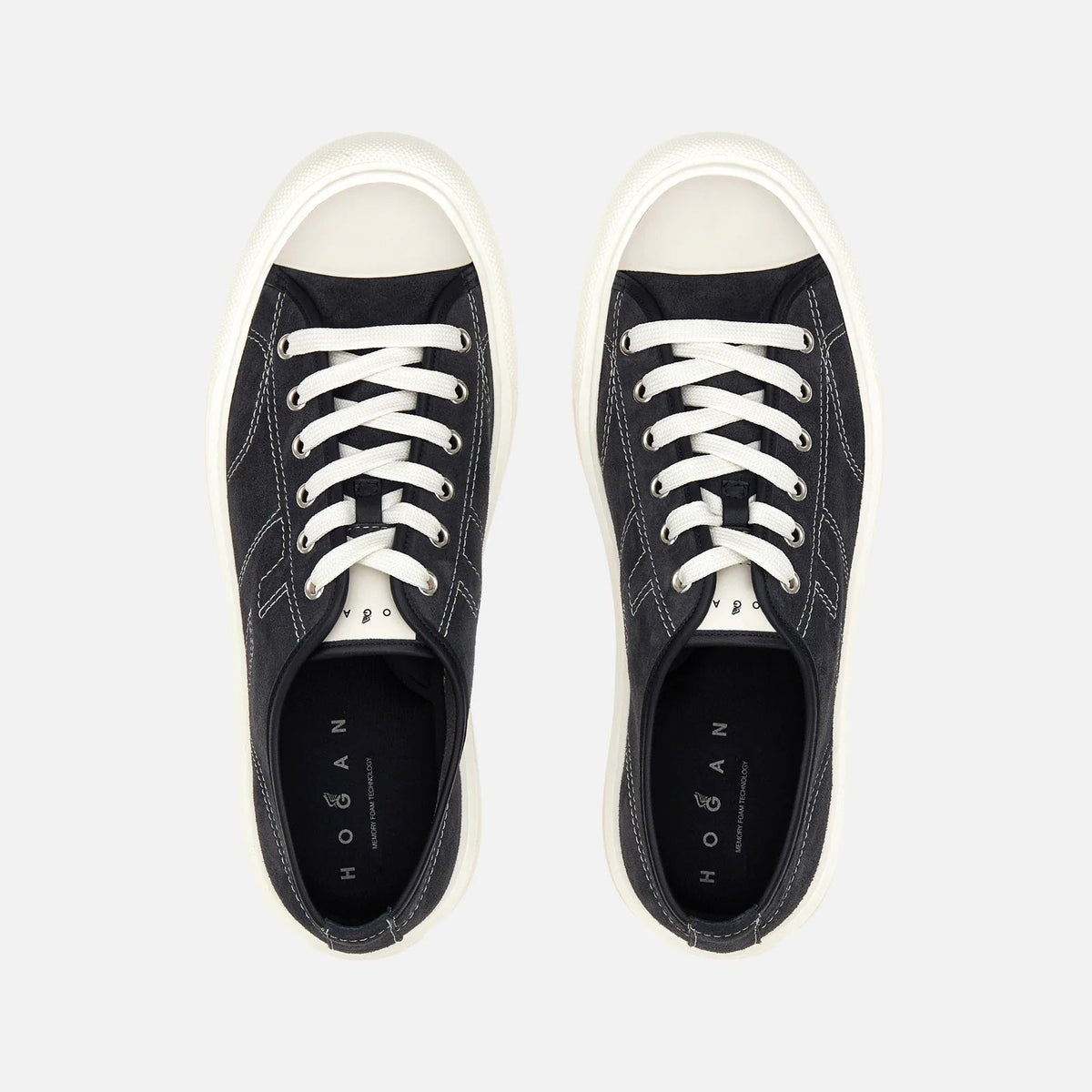 H691 Allacciato H Cuciture Sneakers in Blue