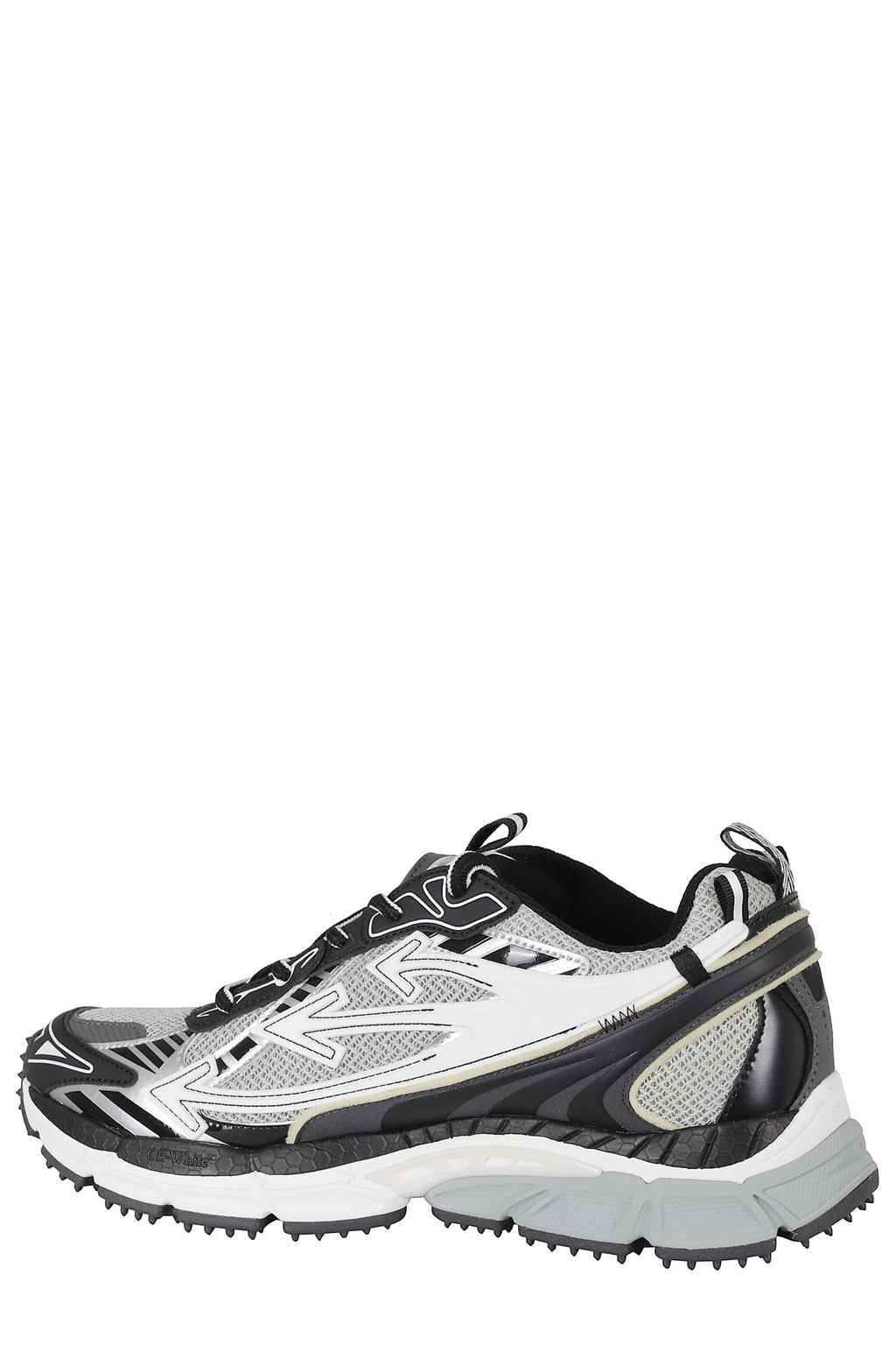 Gray-Black Be Right Back Mesh Leather Low-Top Sneakers