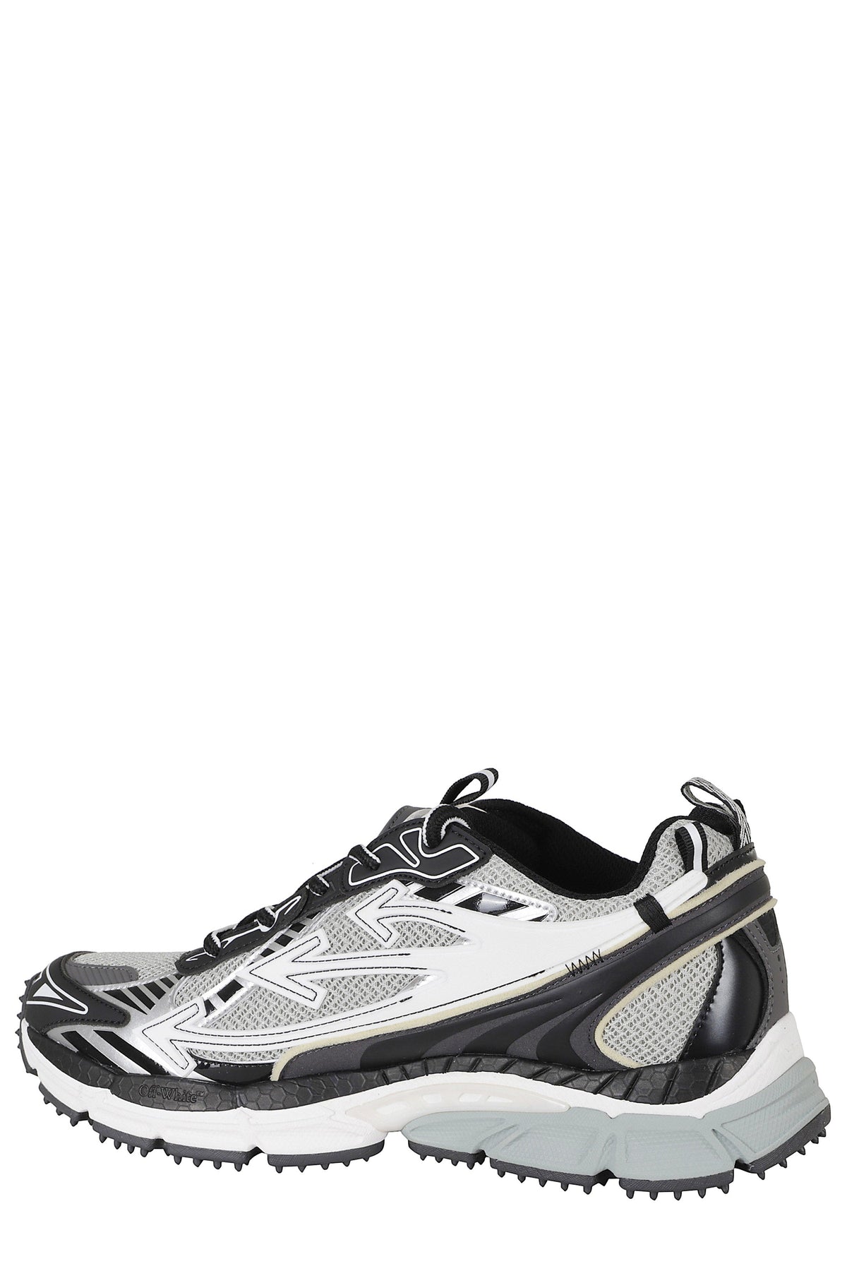 Gray-Black Be Right Back Mesh Leather Low-Top Sneakers