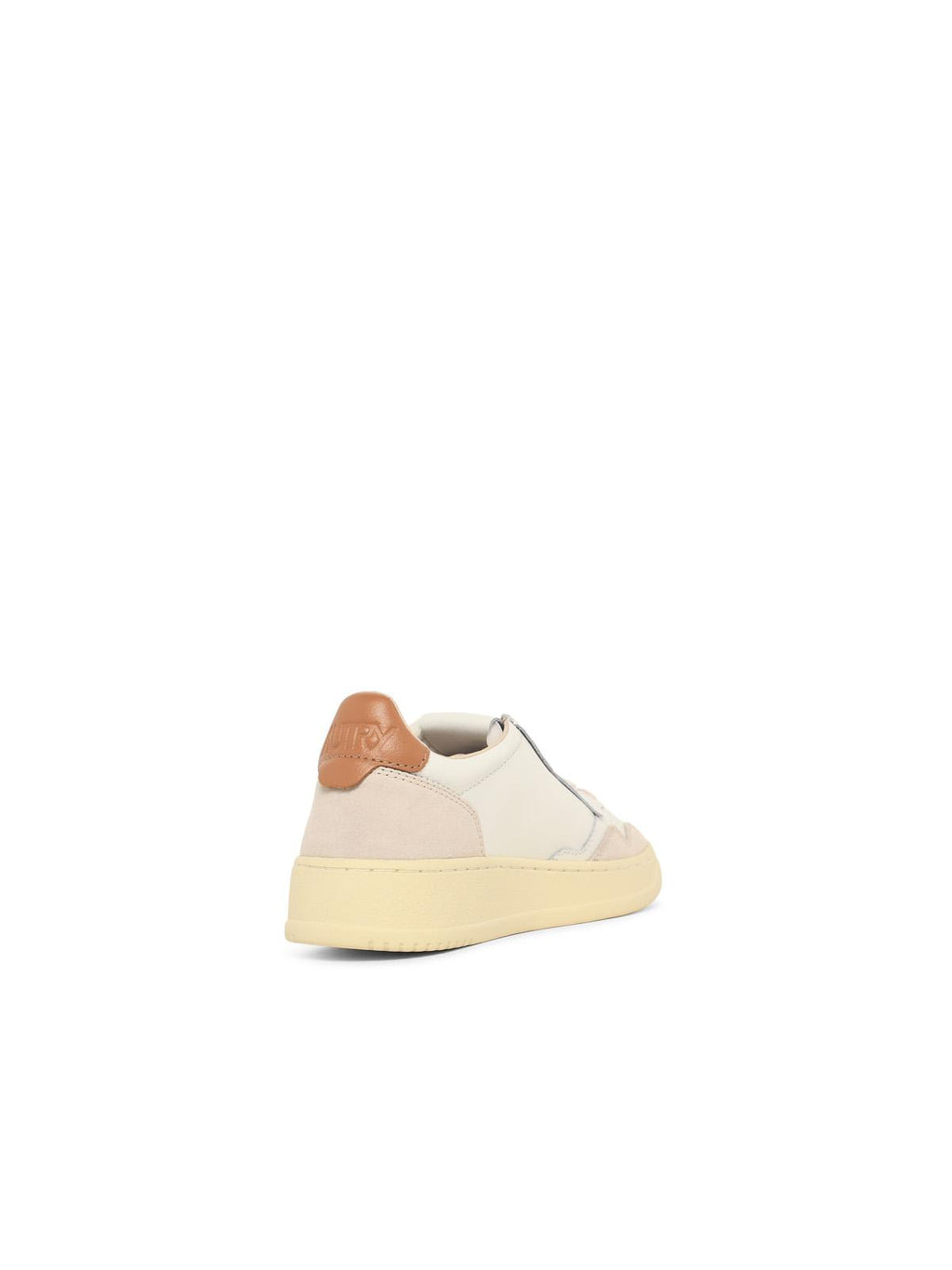 'Medalist Low' White And Beige Leather Sneakers