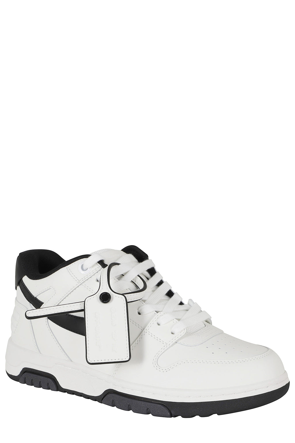 Black Out Of Office Arrow Leather Sneakers