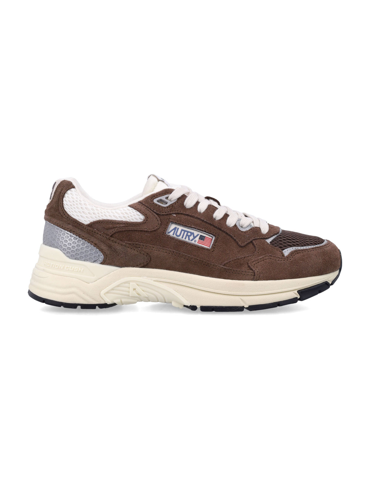 Dynamic Suede and Mesh Sneakers with Action Cush Technology