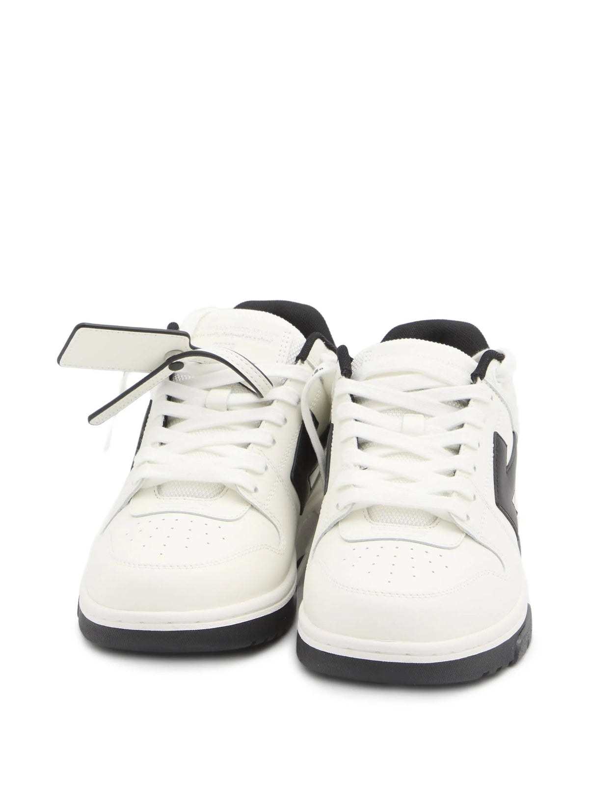 Calf Leather Low-Top Sneakers With Contrasting Arrow Motifs