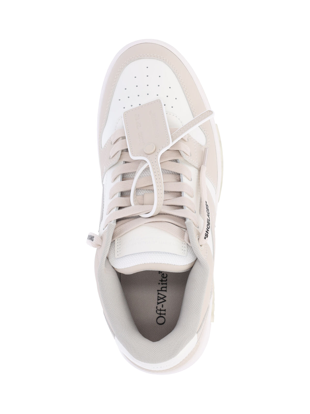 Beige Leather Out Of Office Sneakers