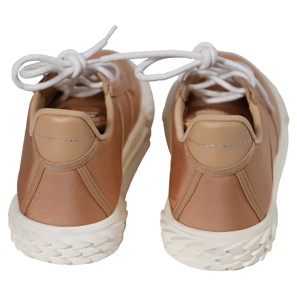 Giuseppe Zanotti Blabber Low Top Trainers in Pink Cotton