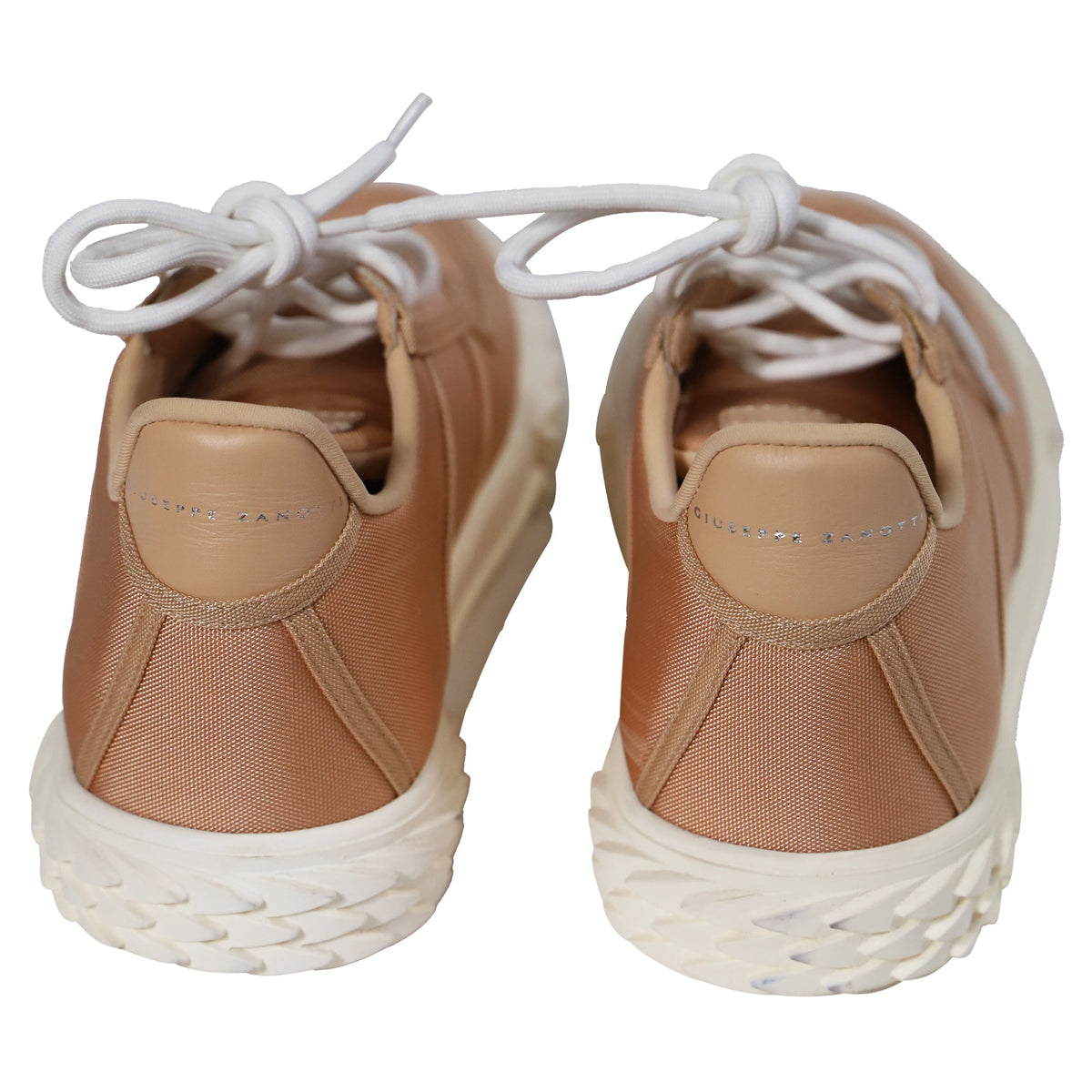 Giuseppe Zanotti Blabber Low Top Trainers in Pink Cotton