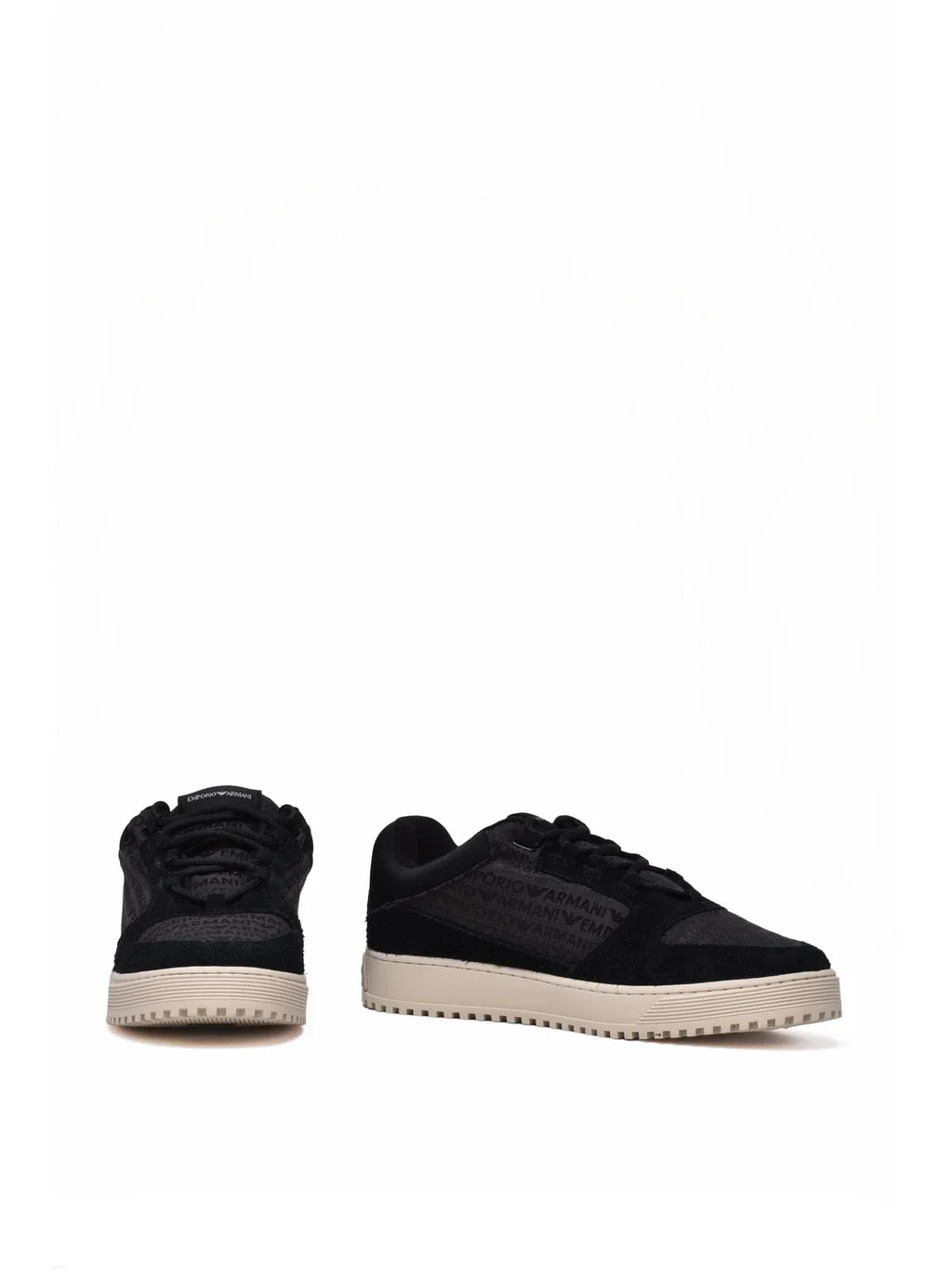 Black Low-Top Leather Sneakers