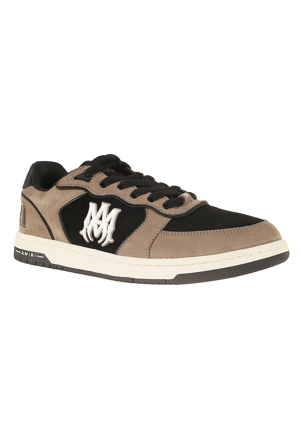 Brown Black Newport Suede Fabric Low-Top Sneakers