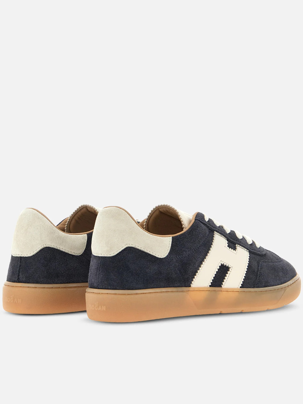 Low-Top Suede Sneakers with Contrasting Accents