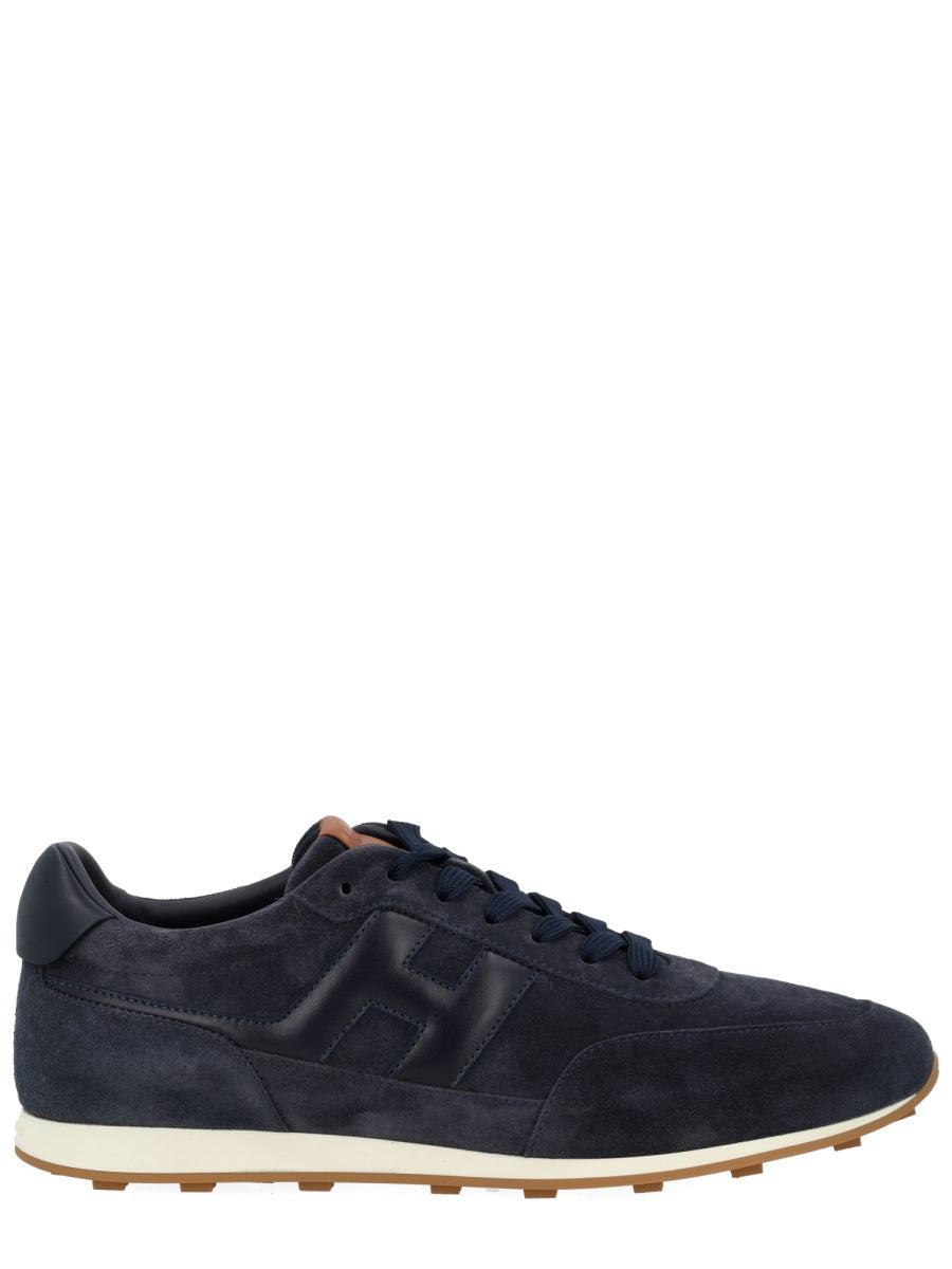 Athletic Suede Leather Low Sneakers