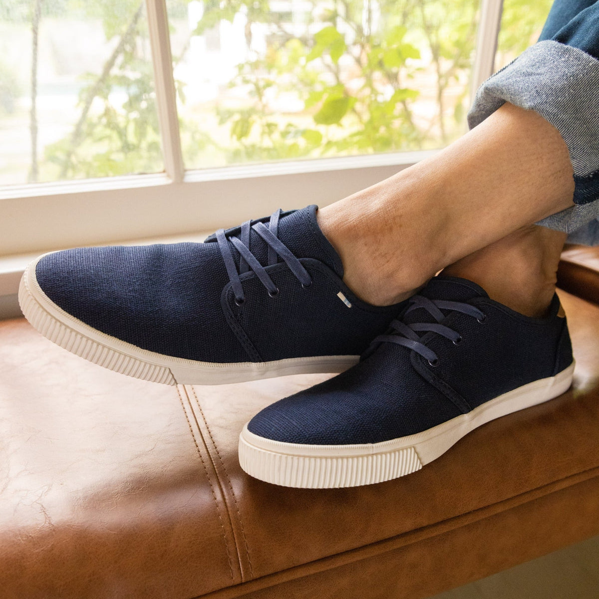 Carlo Navy Heritage Canvas Lace-Up Sneaker