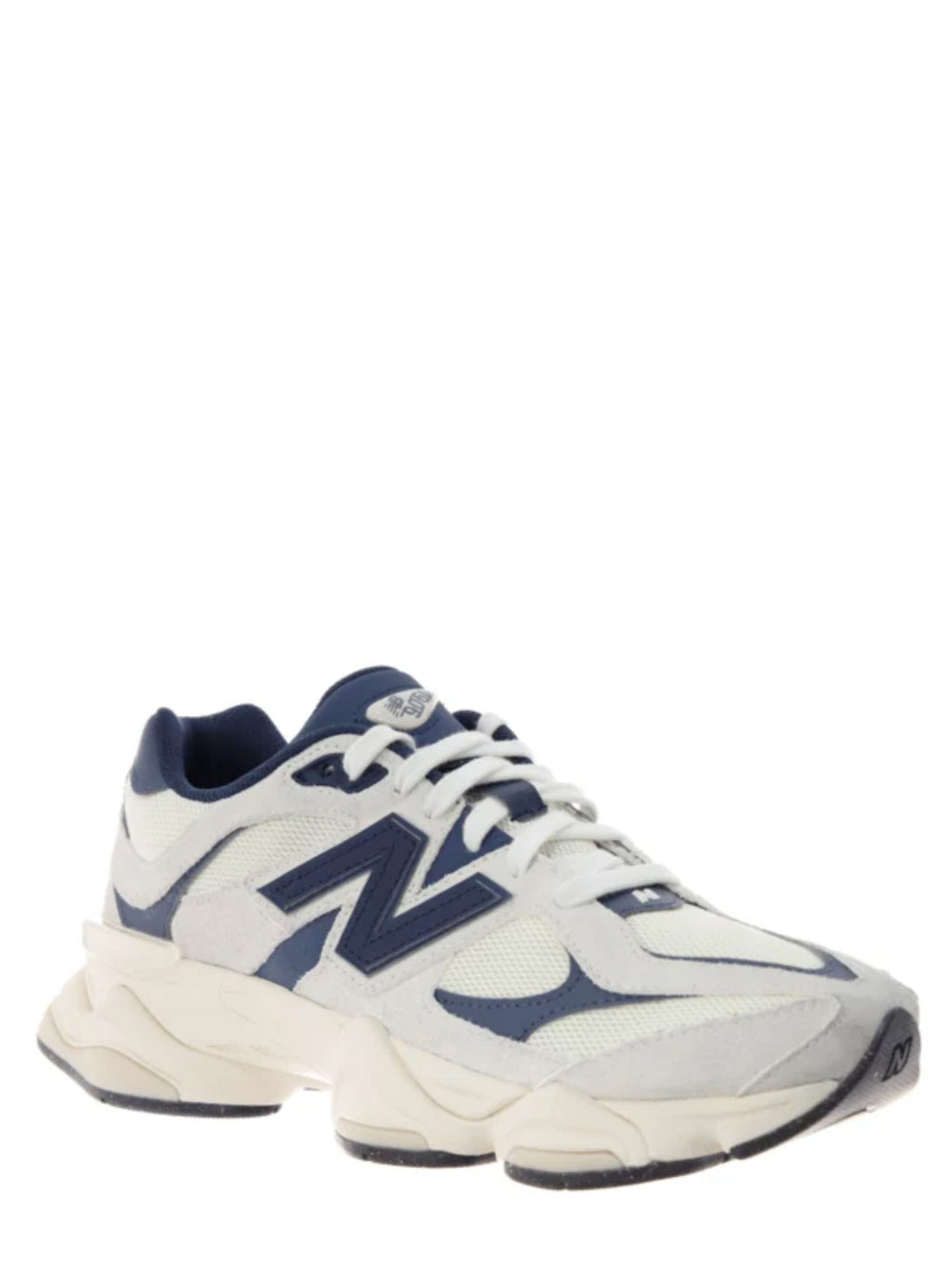 Blue 9060 Leather Mesh Sculpted Sole Sneakers