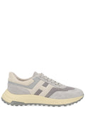 Hyperlight Calfskin Suede Panel Sneakers