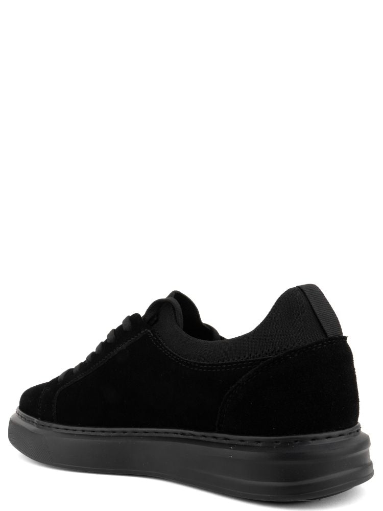 Black Leisure Low-Top Suede Sneakers
