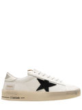 Black Perforated Upper Winged Emblem Low-Top Sneakers