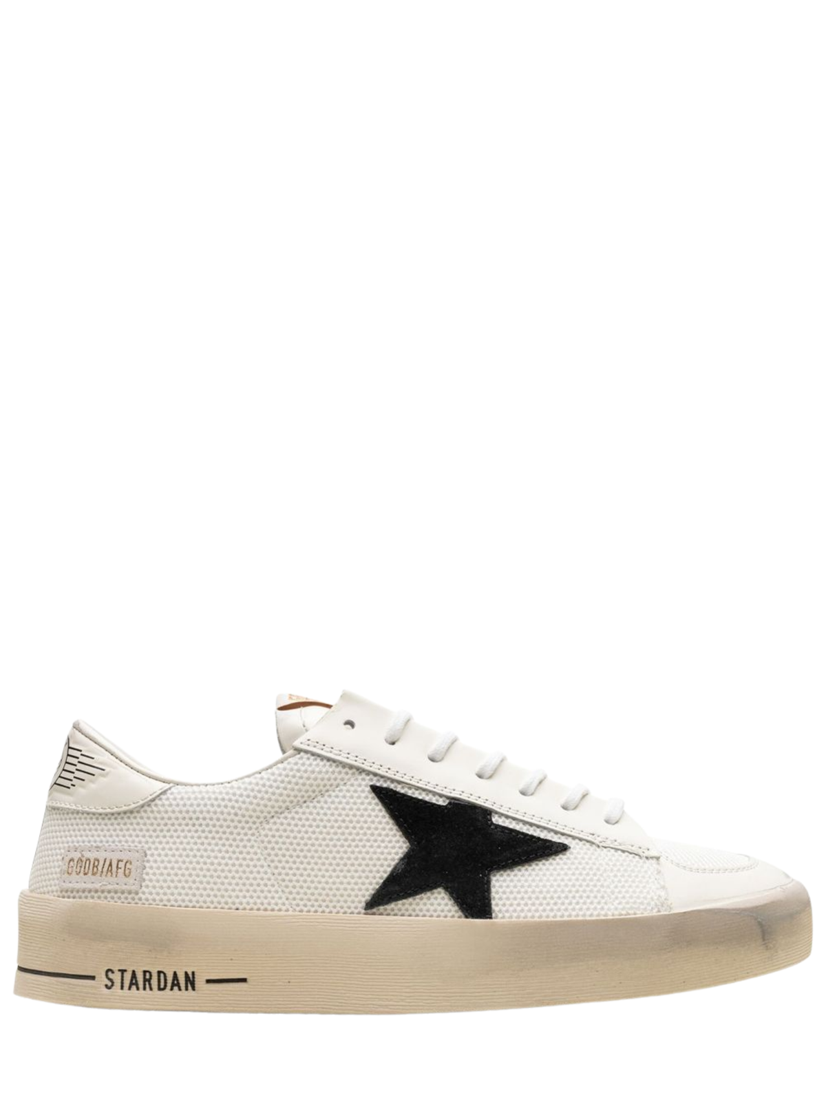 Black Perforated Upper Winged Emblem Low-Top Sneakers