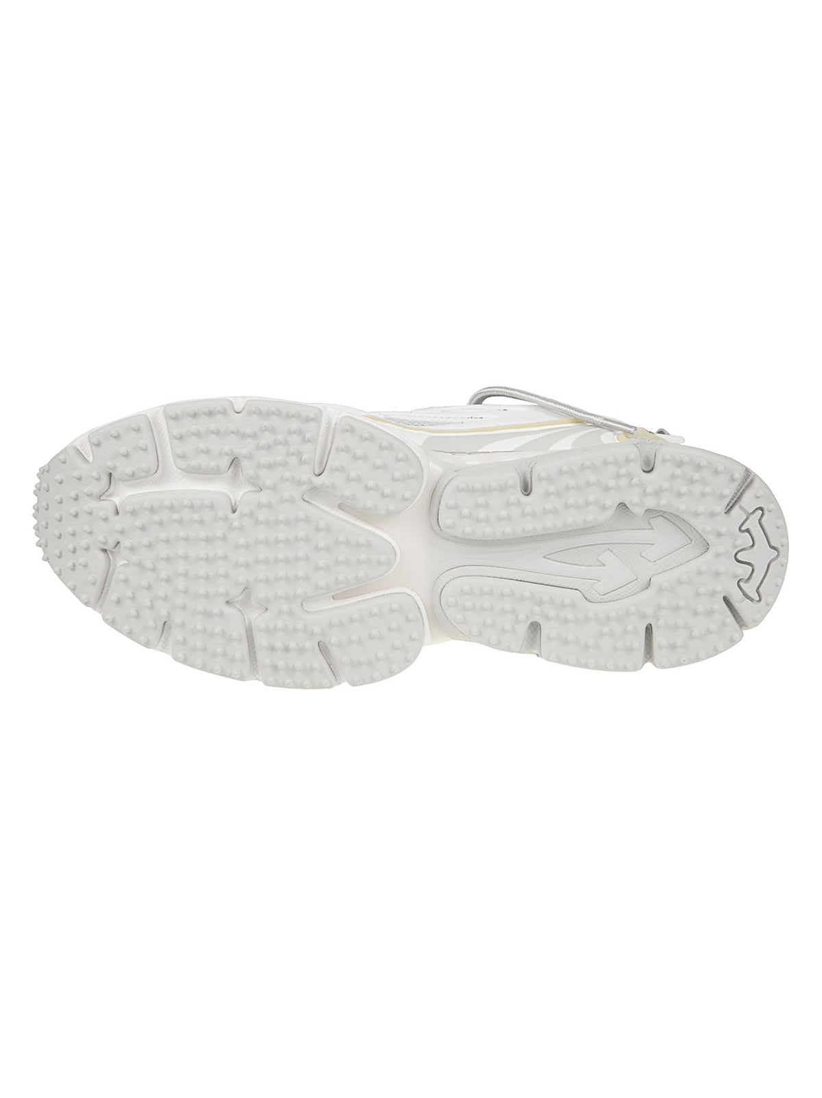 Be Right Back White Futuristic Textured Grip Sole Sneakers