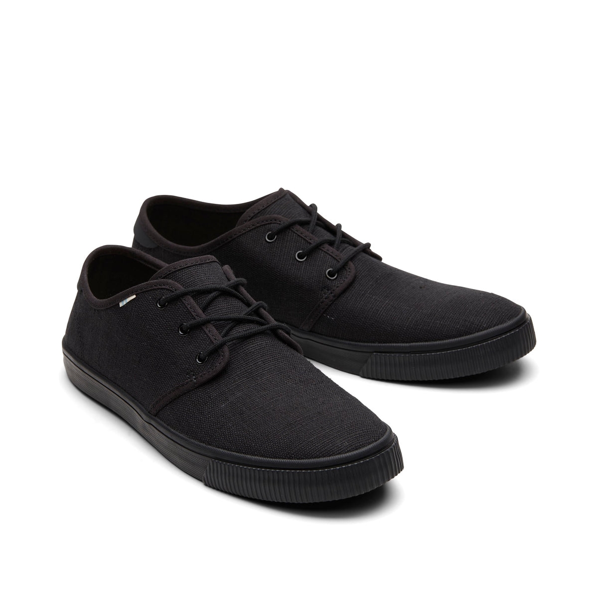 Carlo All Black Heritage Canvas Lace-Up Sneaker