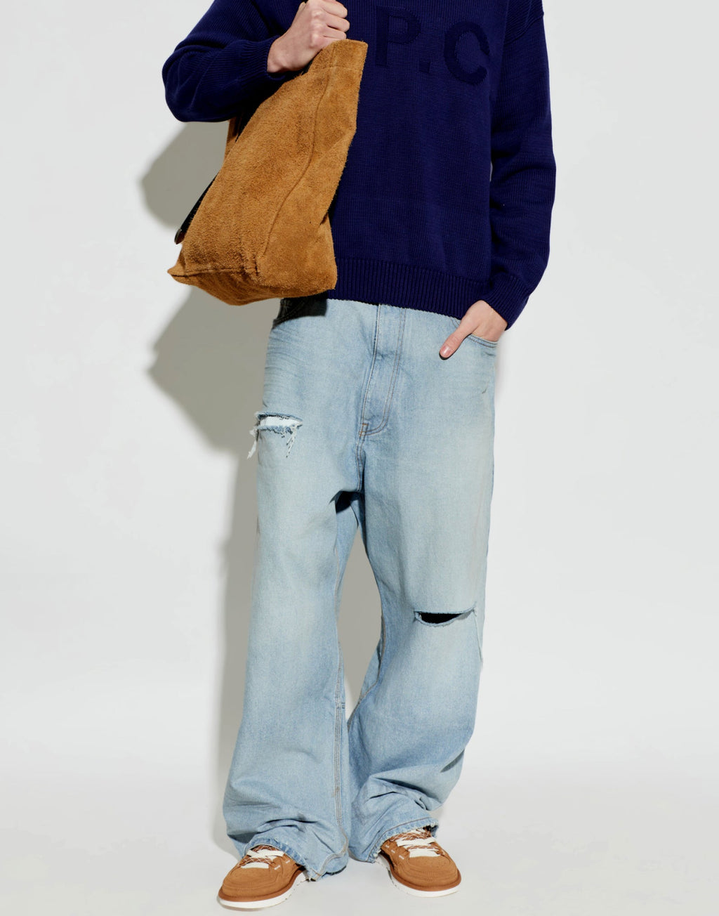 Chestnut Minimel Suede Sneakers