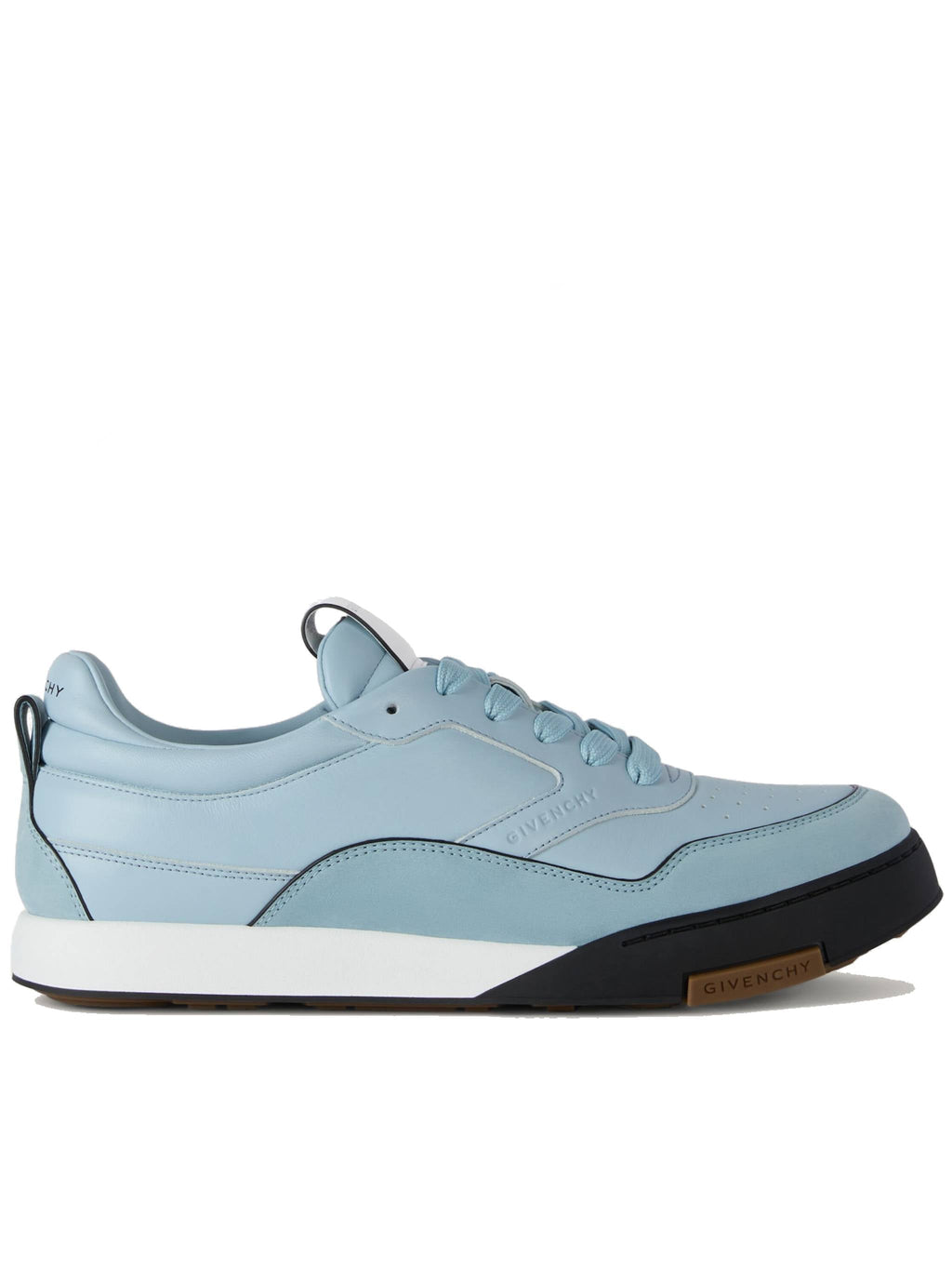 Low-Top Sneakers In Smooth Calf Leather With Contrasting Details