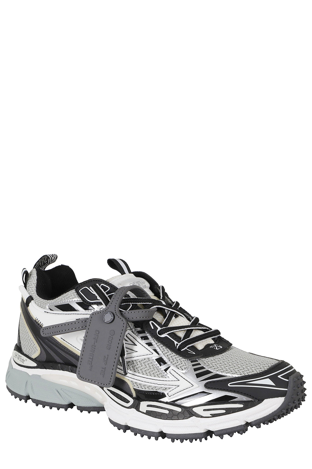 Gray-Black Be Right Back Mesh Leather Low-Top Sneakers