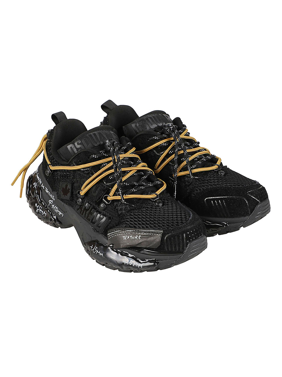 Faster Calf Leather Accent Low-Top Sneakers