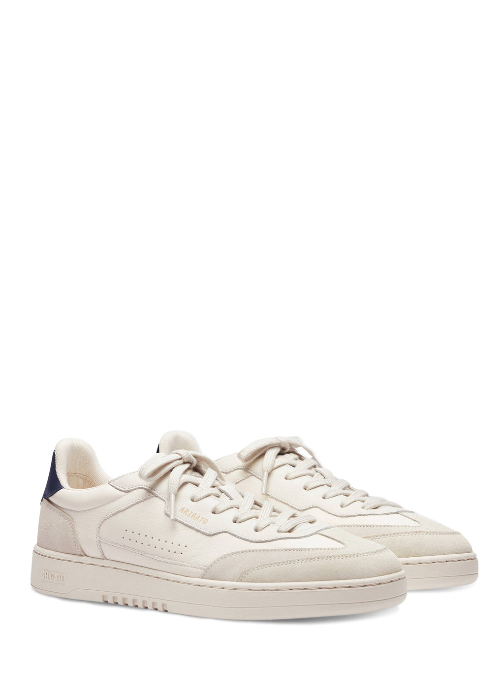 DICE T-TOE Leather and Suede Sneakers with Contrasting Heel Tab