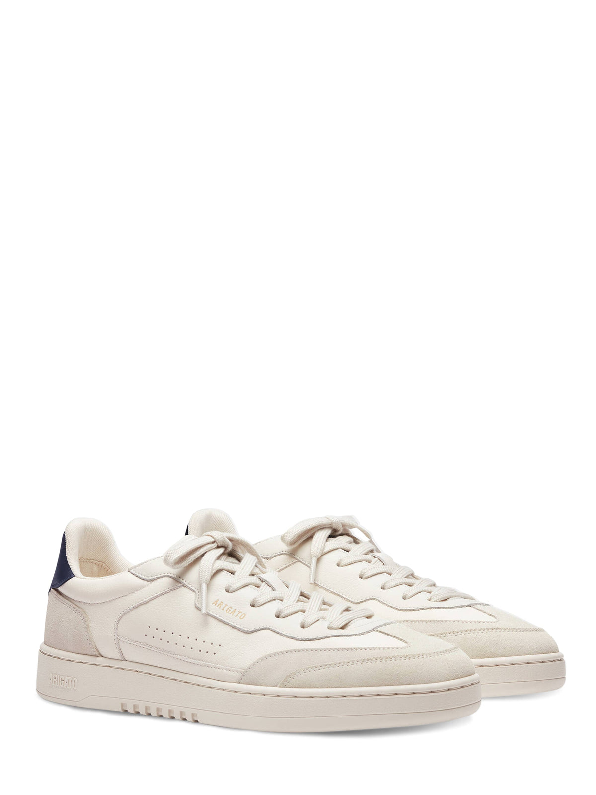 DICE T-TOE Leather and Suede Sneakers with Contrasting Heel Tab