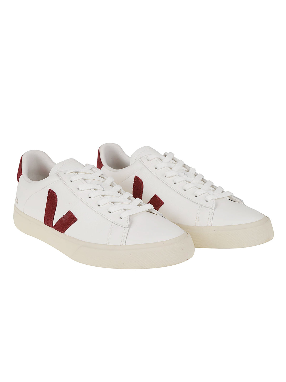 Campo Low-Top Eco Leather Red Suede Sneakers