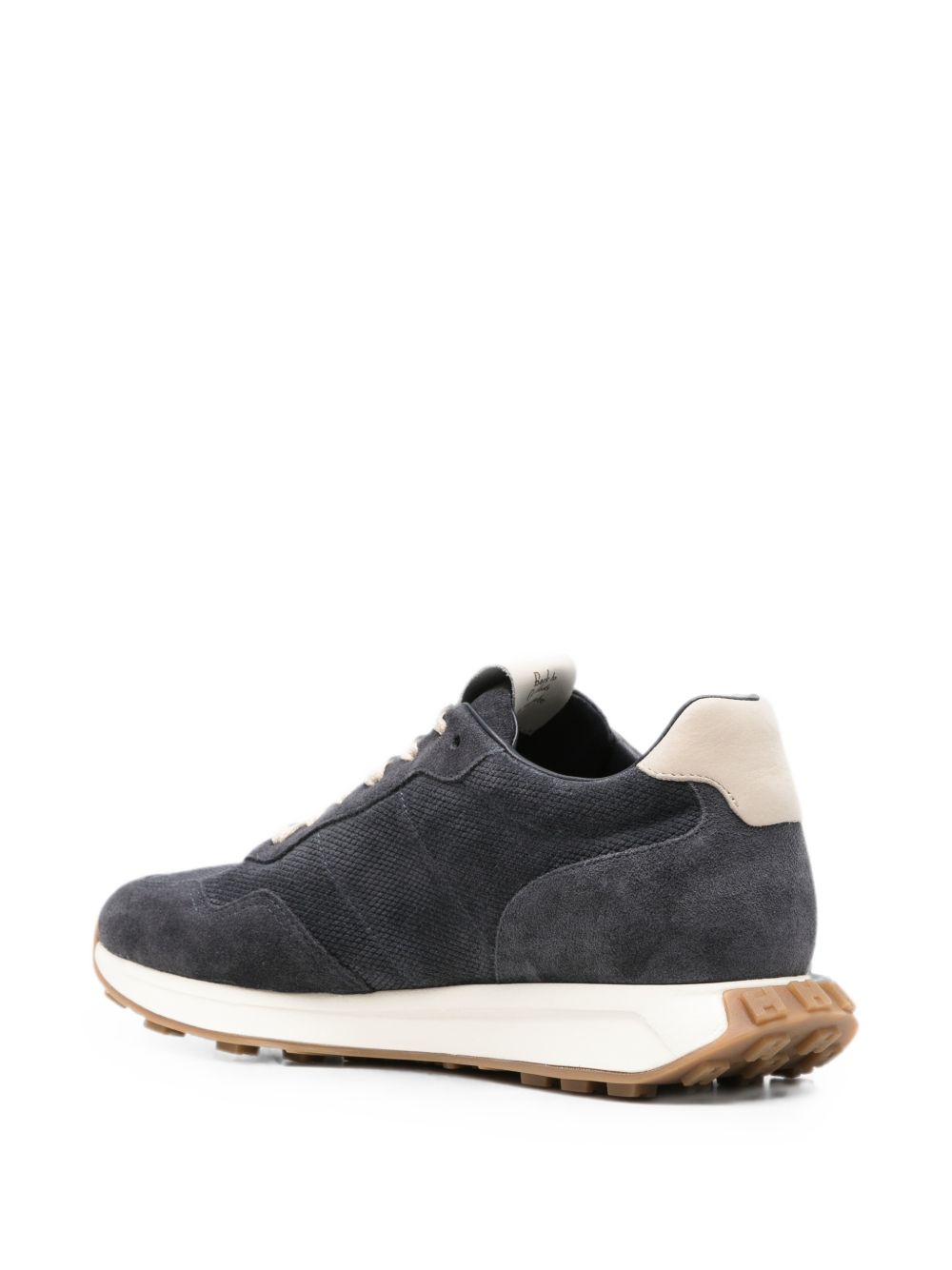 Dark Grey Suede Mesh Sneakers