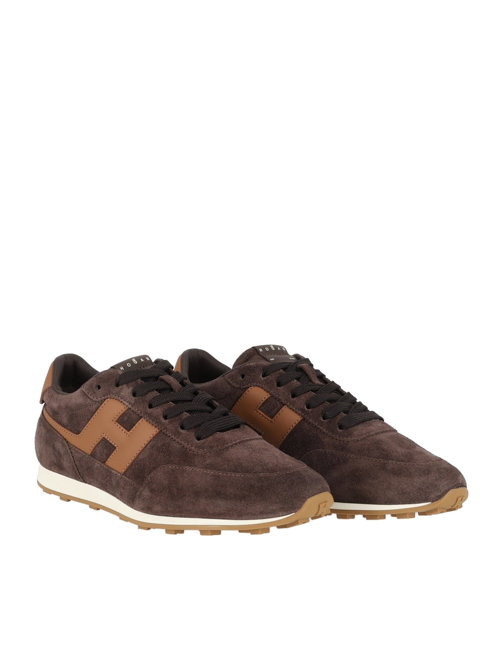 Brown H699 Suede Low-Top Sneakers